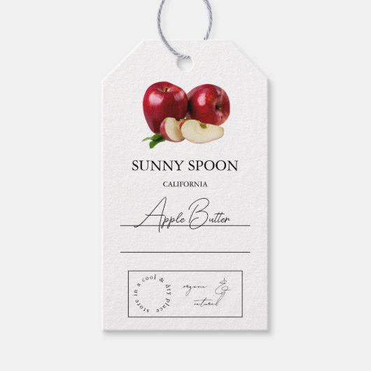 Apple Hang Label Cadeaulabel (Voorkant)