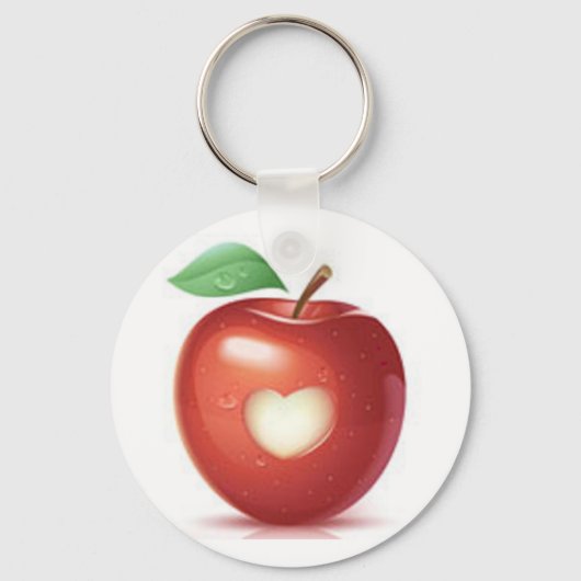Apple hart sleutelhanger (Voorkant)