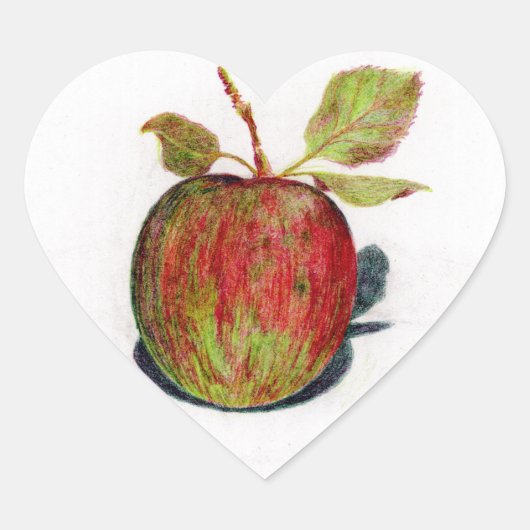 Apple Hart Sticker (Voorkant)