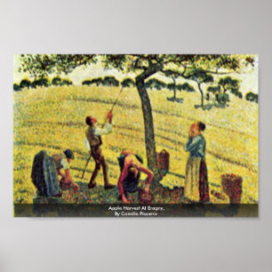Apple Harvest at Eragny, van Camille Pissarro Poster