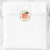 Apple Harvest Baby Shower Thank You Ronde Sticker (Tas)