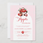 Apple Harvest Bow Couple Dainty Herfst Meisje Douc Kaart (Voorkant)