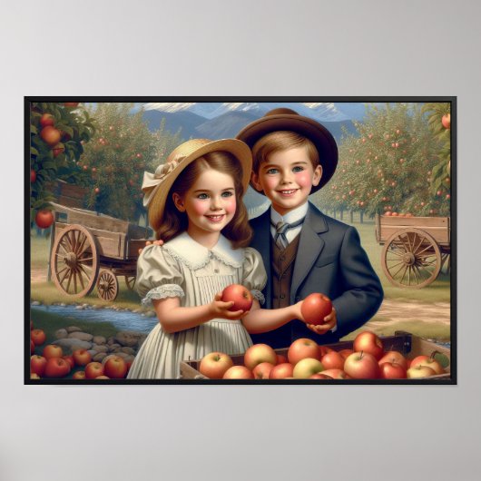  Apple Harvest Children Poster (Voorkant)