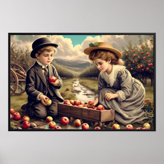  Apple Harvest Children Poster (Voorkant)