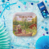 Apple Harvest Happy Thanksgiving Papieren Bordje (Feest)