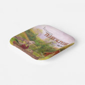 Apple Harvest Happy Thanksgiving Papieren Bordje (Gebogen)