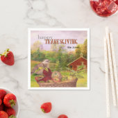 Apple Harvest Happy Thanksgiving Servet (Insitu)