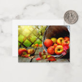 Apple Harvest Notitiekaartje (Voorkant / Achterkant in situ)