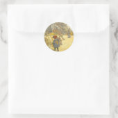 Apple Harvest  Scandinavisch door Carl Larsson Ronde Sticker (Tas)