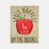 Apple Harvest  Sign Fleece Deken (Voorkant)