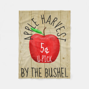 Apple Harvest  Sign Fleece Deken