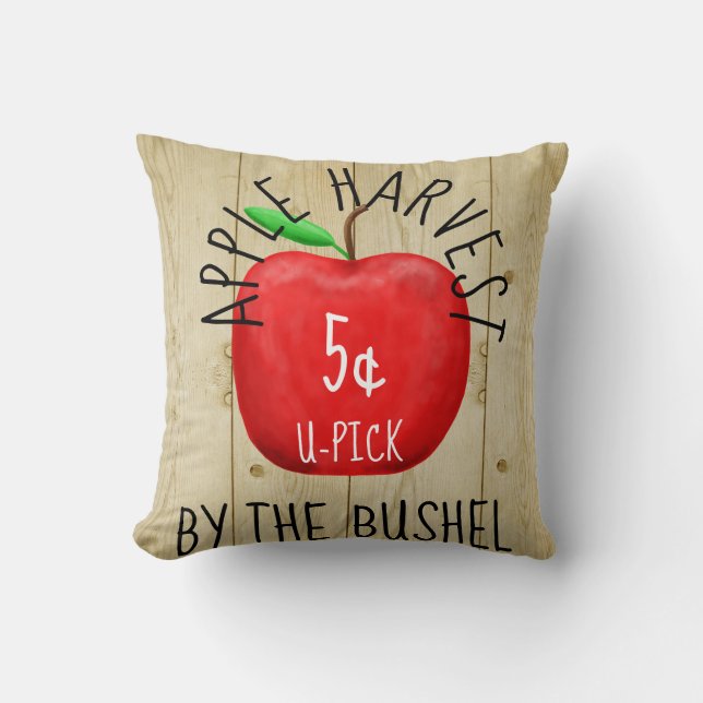 Apple Harvest  Sign Kussen (Voorkant)