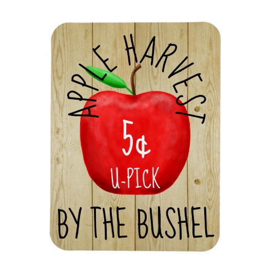 Apple Harvest Sign Magneet (Verticaal)