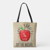 Apple Harvest Sign Tote Bag (Achterkant)