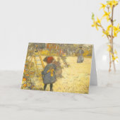 Apple Harvest van Carl Larsson uit Zweden Kaart (Gele Bloem)