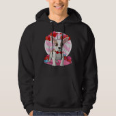 Apple Head Chihuahua Heart Valentine Day Decor Hoodie (Voorkant)