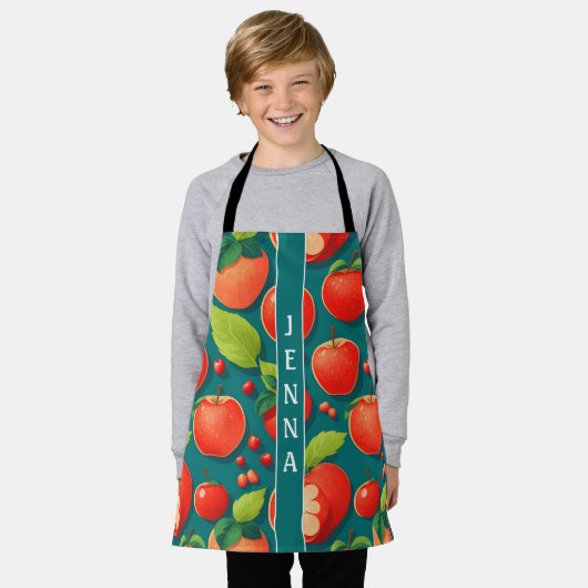 Apple Head Chihuahua mozaïek kleurrijk patroon Schort (Gedragen)