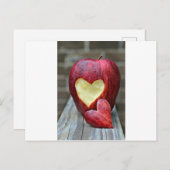 Apple Heart Briefkaart (Voorkant / Achterkant)