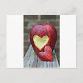 Apple Heart Briefkaart (Voorkant)