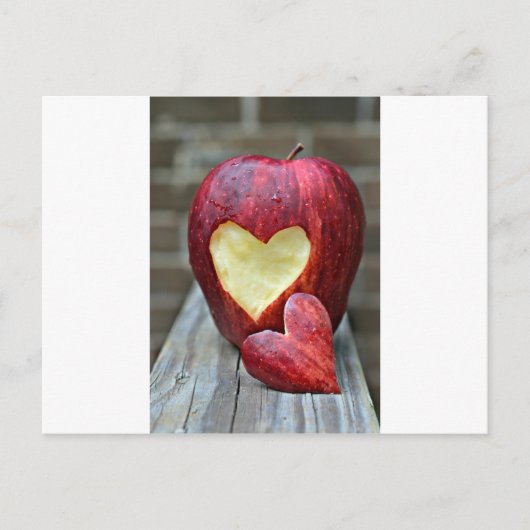 Apple Heart Briefkaart (Voorkant)