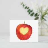 Apple Heart Briefkaart (Staand voorkant)