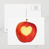 Apple Heart Briefkaart (Voorkant / Achterkant)