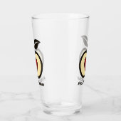 Apple & Heart Red & Black Food to Groei Logo Glas (Rechts)