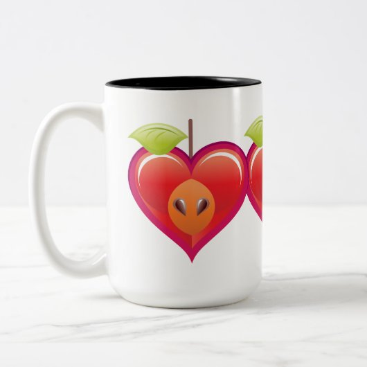 Apple Heart Tweekleurige Koffiemok (Links)