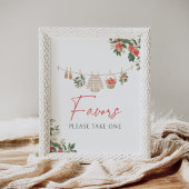 Apple Herfst Baby shower geeft de voorkeur aan tek Poster