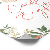 Apple Herfst Baby shower Kaarten en geschenken tek Poster (Hoek)