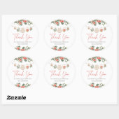 Apple Herfst Baby shower Ronde Sticker (Vel)