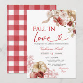 Apple Herfst in Love Pumpkin Vrijgezellenfeest Her Kaart (Voorkant / Achterkant)