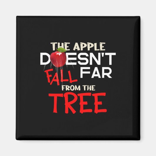 Apple Herfst niet ver van de boomappelpluk Magneet (Voorkant)