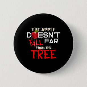 Apple Herfst niet ver van de boomappelpluk Ronde Button 5,7 Cm