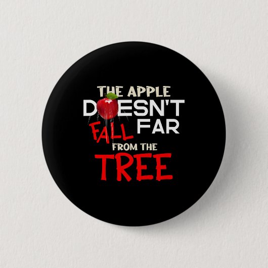 Apple Herfst niet ver van de boomappelpluk Ronde Button 5,7 Cm (Voorkant)