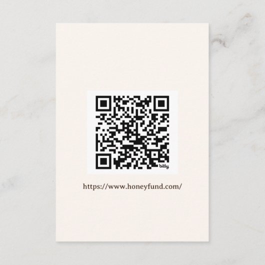 Apple Herfst Vrijgezellenfeest Honeymoon Fund Informatiekaartje (Achterkant)