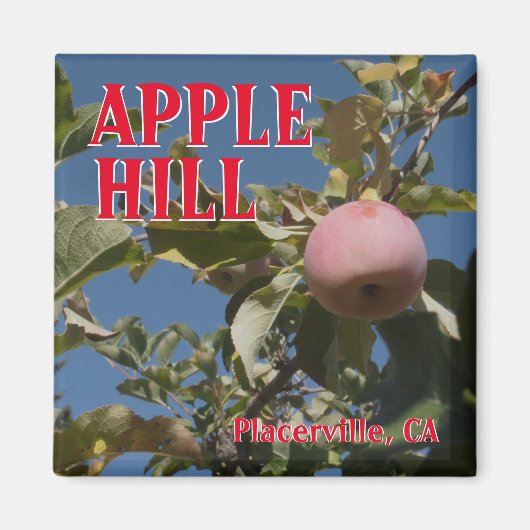 Apple Hill Placerville Reismagneet Magneet (Voorkant)