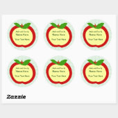 Apple Home Made Food Cadeaulabel Ronde Sticker (Vel)