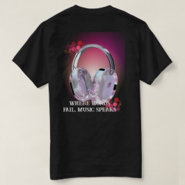 Apple-hoofdtelefoons T-shirt