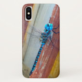 Apple I Phone X Insect hoesje " Dragonfly High" (Achterkant)