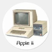 Apple II Ronde Sticker (Voorkant)
