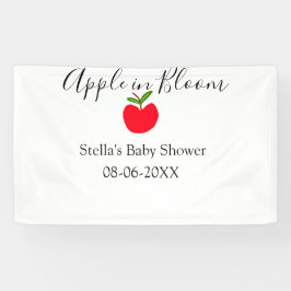 Apple in bloom baby shower red apple name date  spandoek