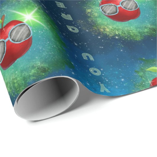 Apple in dankbaar Galaxy-inpakpapier Cadeaupapier (Rol Hoek)