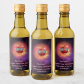 Apple in dankbare Galaxy Mini Wijnfles Labels Wijn Etiket (Flessen)