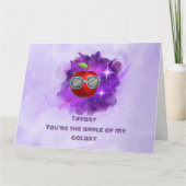 Apple in een dankbare Galaxy-bedankkaart Bedankkaart (Voorkant)