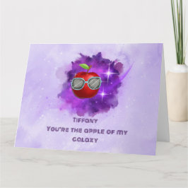 Apple in een dankbare Galaxy-bedankkaart Bedankkaart