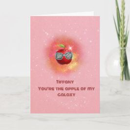 Apple in een dankbare Galaxy-bedankkaart Bedankkaart