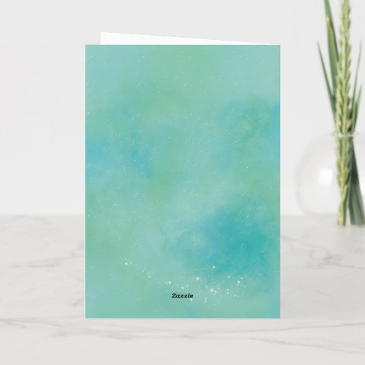 Apple in een dankbare Galaxy-bedankkaart Bedankkaart (Achterkant)