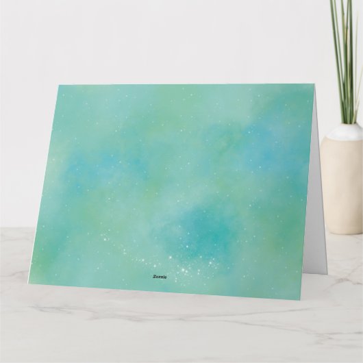 Apple in een dankbare Galaxy-bedankkaart Bedankkaart (Achterkant)