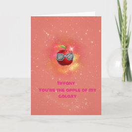Apple in een dankbare Galaxy-bedankkaart Bedankkaart